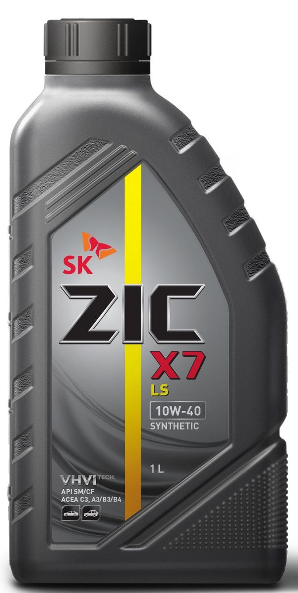 10w40 масло мотор полусинт 1л SL ZIC A+ (нов.название X7 LS)